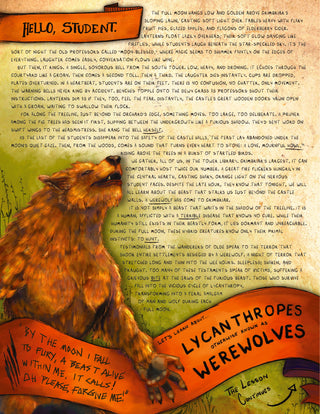 Past Lesson | May 2025 - Lycanthropes