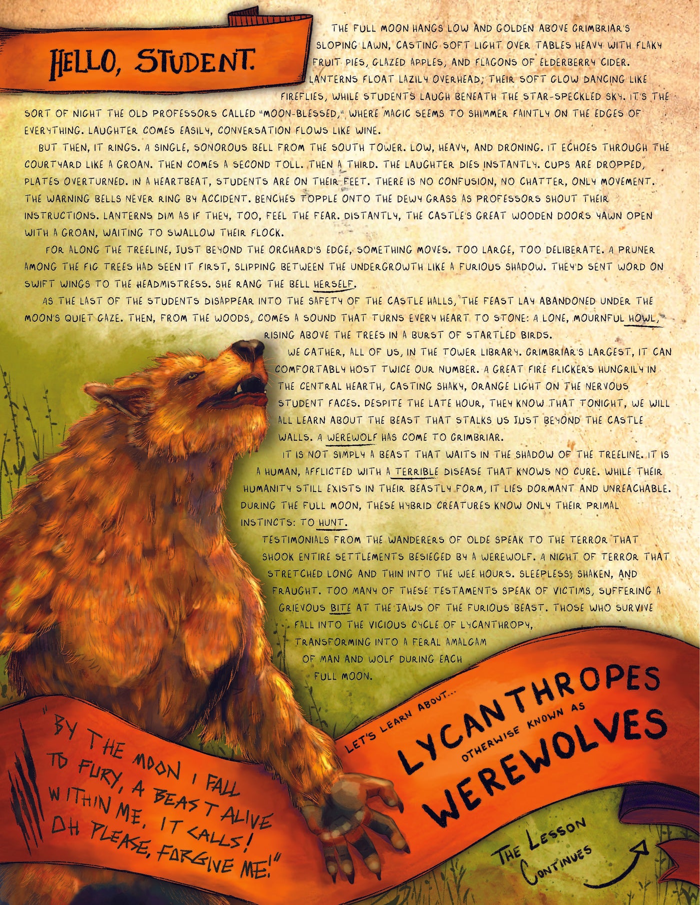 Past Lesson | May 2025 - Lycanthropes